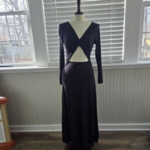 Elegant Black Long Sleeve Dress
